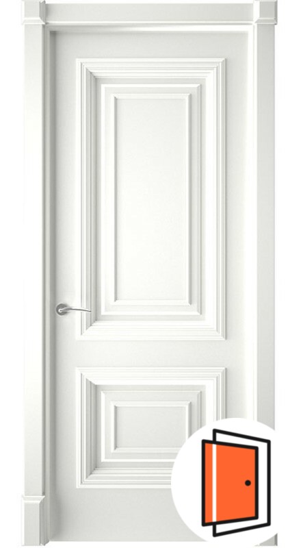 Дверь межкомнатная Глория эмаль белая