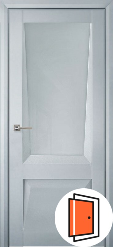 Дверь межкомнатная Перфекто (Perfecto) 106 светло-серый бархат