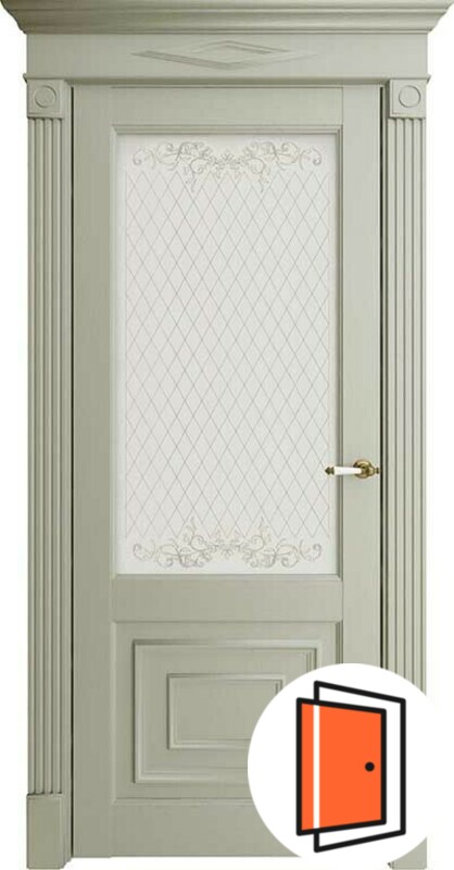 Дверь межкомнатная Флоренс (Florence) 62002 светло-серый серена остекленная