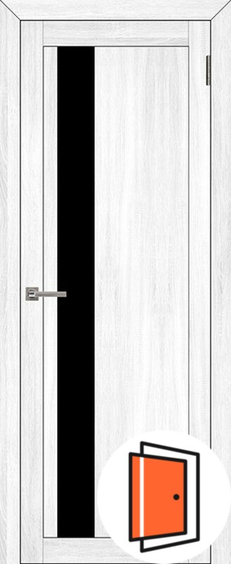 Дверь межкомнатная UniLine 30004 белый велюр остекленная