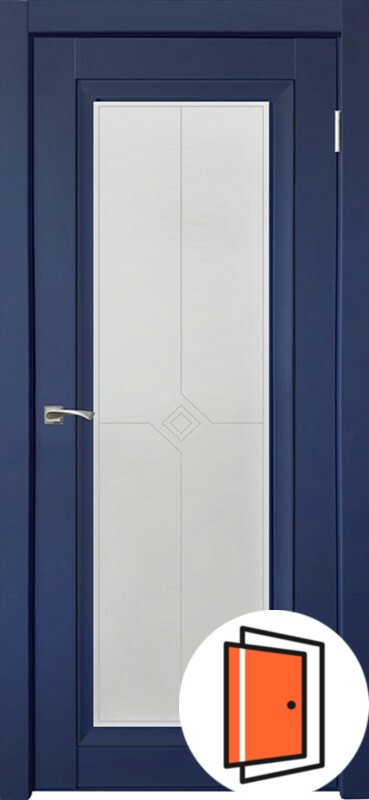 Дверь межкомнатная Деканто (Decanto) 2 синий бархат