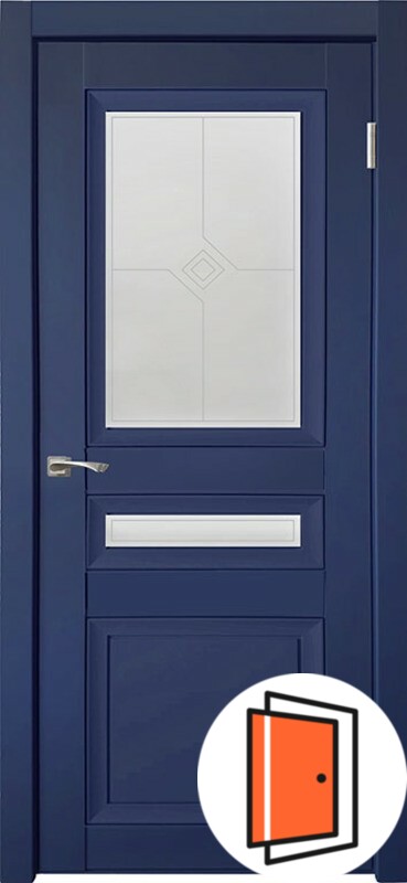 Дверь межкомнатная Деканто (Decanto) 4 синий бархат