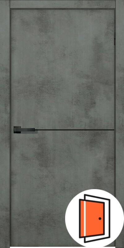 Техно-1, цвет бетон темный