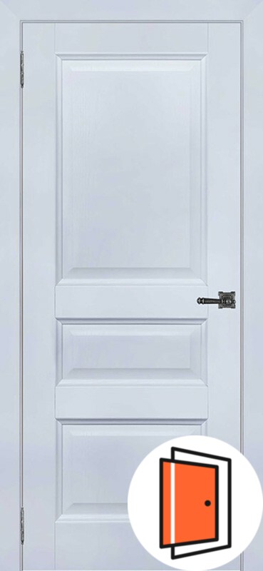 Дверь межкомнатная Аликанте 2 серый шелк (ral 7047) глухая