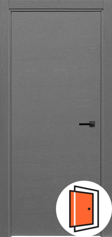 Дверь межкомнатная Intero grigio (ral 7015) глухая