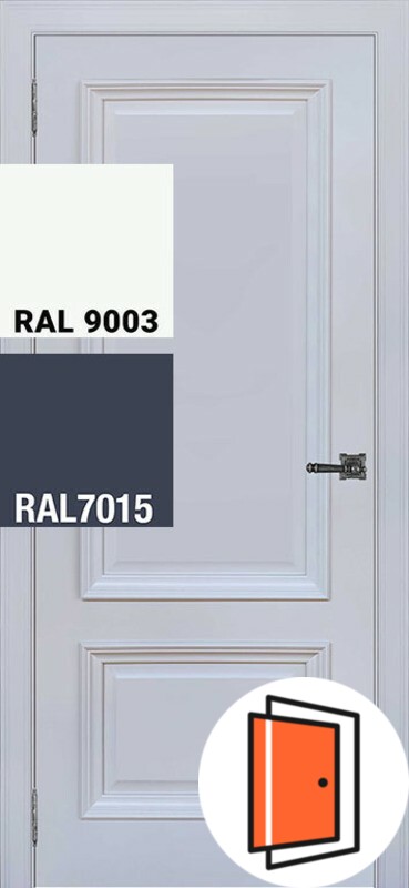 Дверь межкомнатная Неаполь 1 другие цвета: ral-7015, ral-9003 глухая