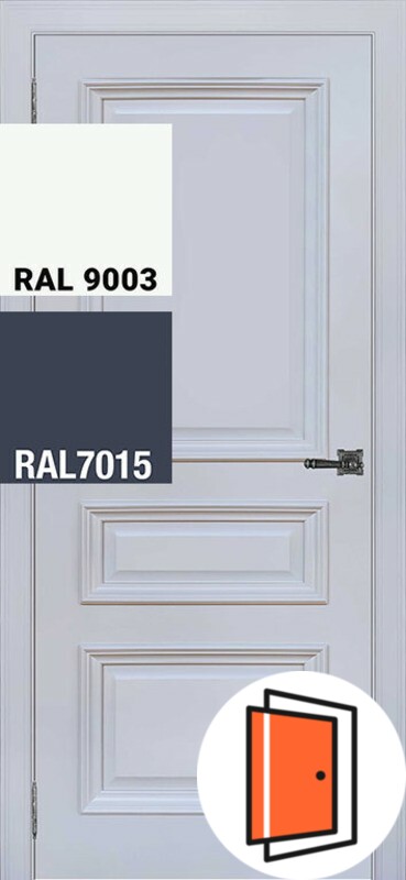 Дверь межкомнатная Неаполь 2 другие цвета: ral-7015, ral-9003 глухая