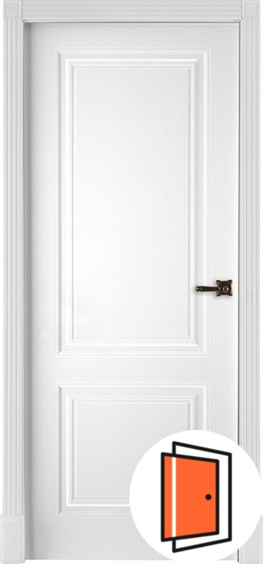 Дверь межкомнатная Богема эмаль белая